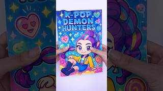 DIY Huntrix Hanging Paper Doll Tutorial ✨#kpopdemonhunters #diy #shorts