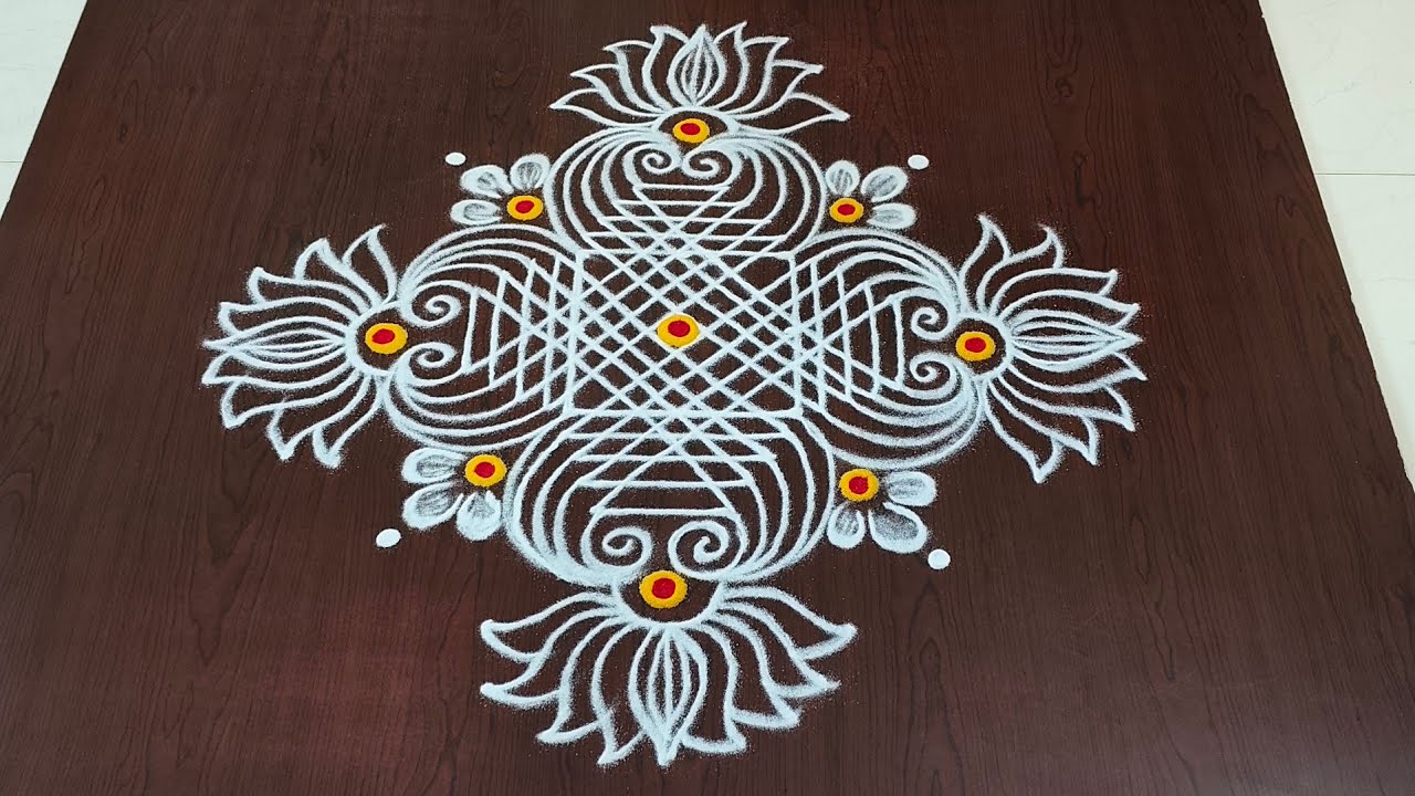 Dhanurmasam geethala muggulu|3dots padi kolams|pongal kolams|easy sankranti muggulu#Rang Kaa Rangoli