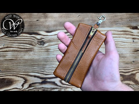 Making Leather Key Case - Key Holder By #wildleathercraft