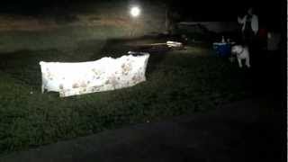 Redneck Dumpster Couch Destruction