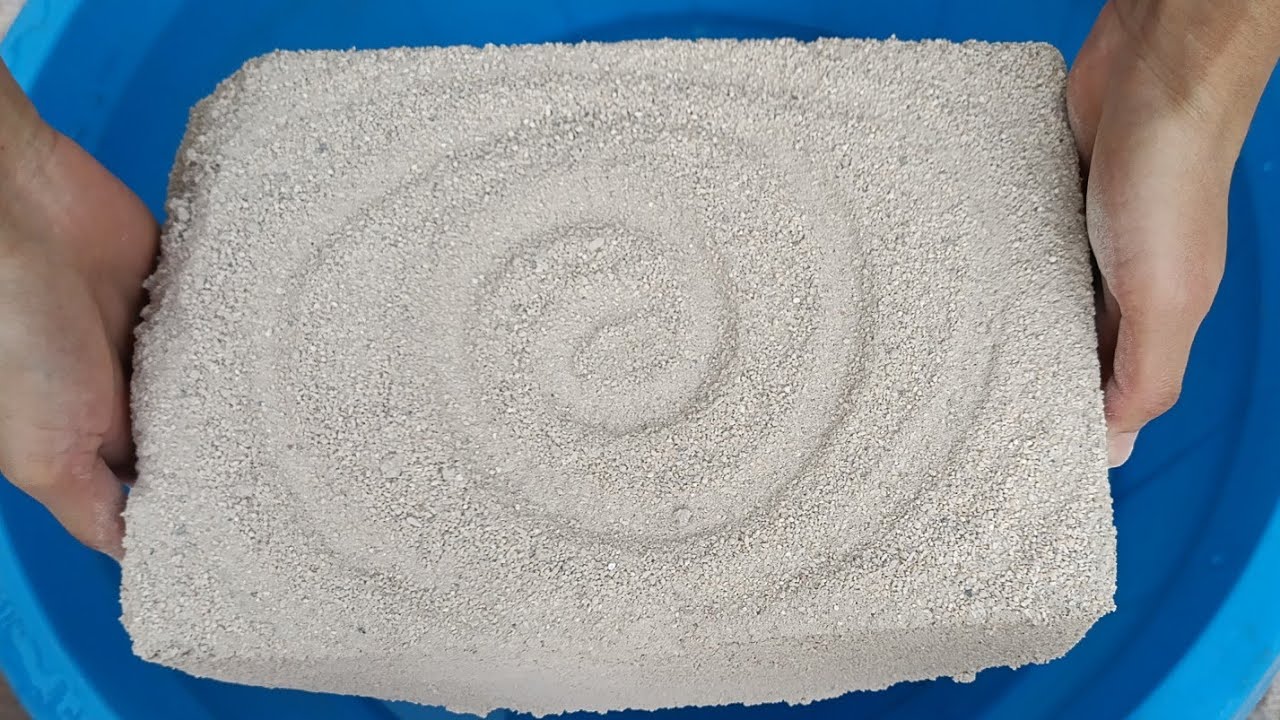 Omg New Huge White Grainy Cement slabs crumbling and dipping in water #rajpootasmr