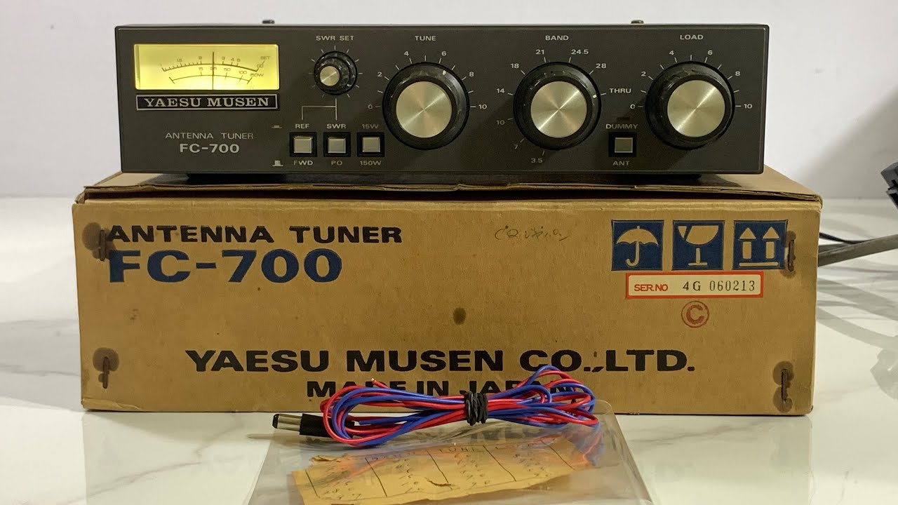 ✨Yaesu FC-700 HF Tuner 150W Dusbuk✨ - YouTube