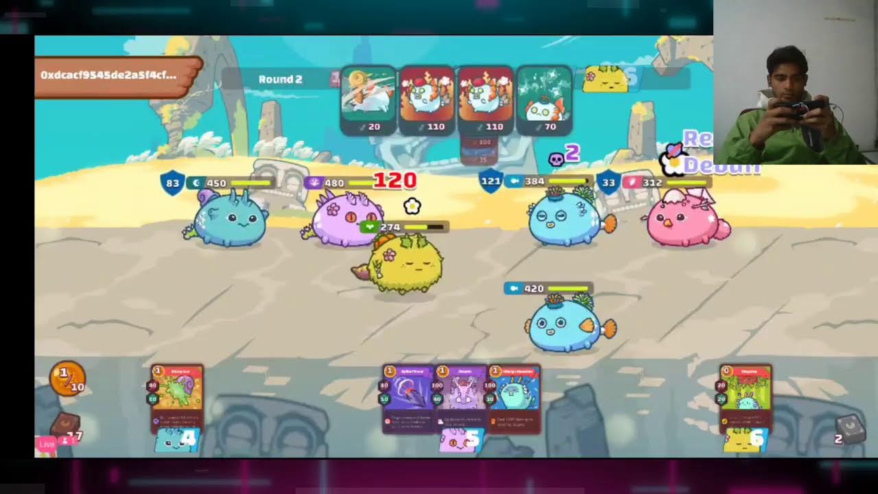 Axie Infinity | Dusk Reptile Plant | Gameplay and formations | 1400 MMR