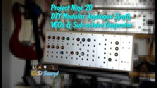 Project Nine-20 DIY Modular Analogue Synth : VCOs & Sub-octave Generator