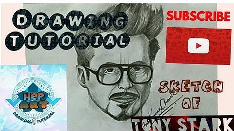 DRAWING TUTORIAL-SKETCH OF IRON MAN/TONY STARK-RDJ/ROBERT DOWNEY JUNIOR