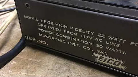 Eico HF-22 6L6 amp Serial #3052