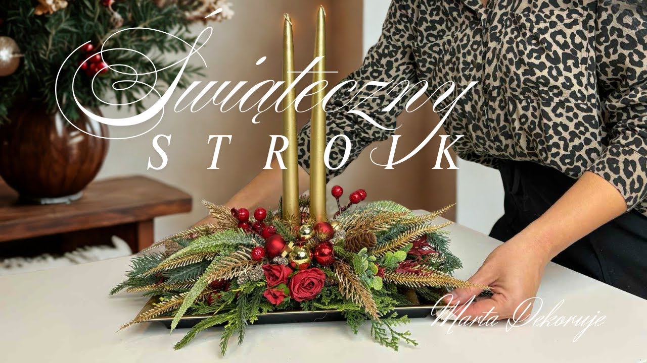 ✨ STWÓRZ ZE MNĄ ŚWIĄTECZNĄ KOMPOZYCJĘ ZE ŚWIECAMI✨ 🎄 DIY 🎄  Święta Bożego Narodzenia 2025