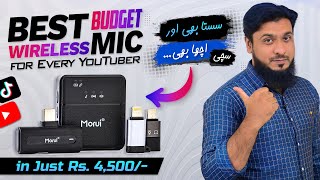 Affordable Wireless Mic for YouTube TikTok & Instagram | Morui GM-X8
