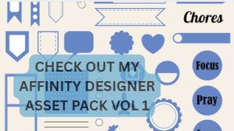 Affinity Designer Assets Vol 1 to create digital stickers