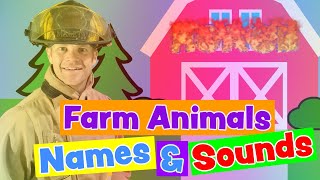 Farm Animals With Tommy Flames - Animals For Kids, Animal Sounds, Farm Animal Sounds