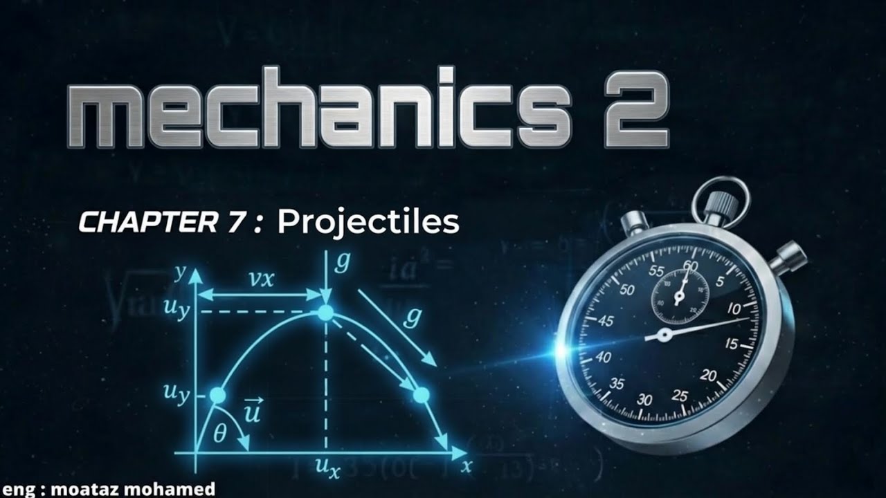 mechanics 2 (dynamics) - p1 المقذوفات || projectiles شرح - YouTube