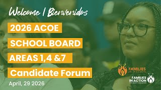 Candidate Forum: Alameda County Office of Education