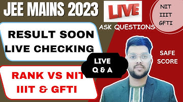 JEE 2023 Result Checking Live | How to check result | Live Q & A | #Results #cutoff    #jee2023 #jee