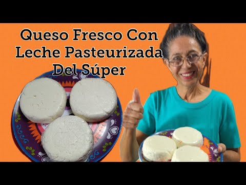 Queso Fresco con Leche Pasteurizada del Super. Fácil de Hacer. De Mi Casa a Tu Cocina