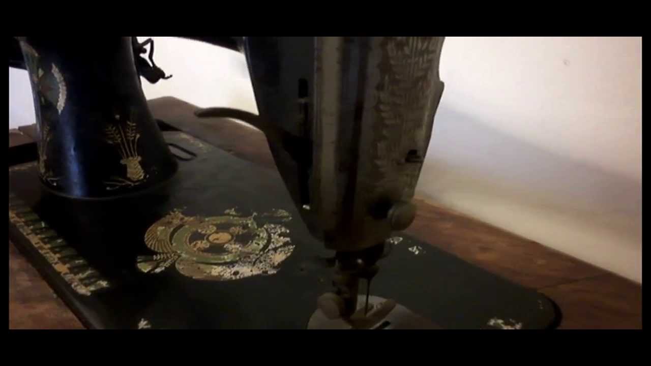 VINTAGE "EGYPTIAN/LOTUS" DECALS SINGER 66k 1909 HAND CRANK SEWING