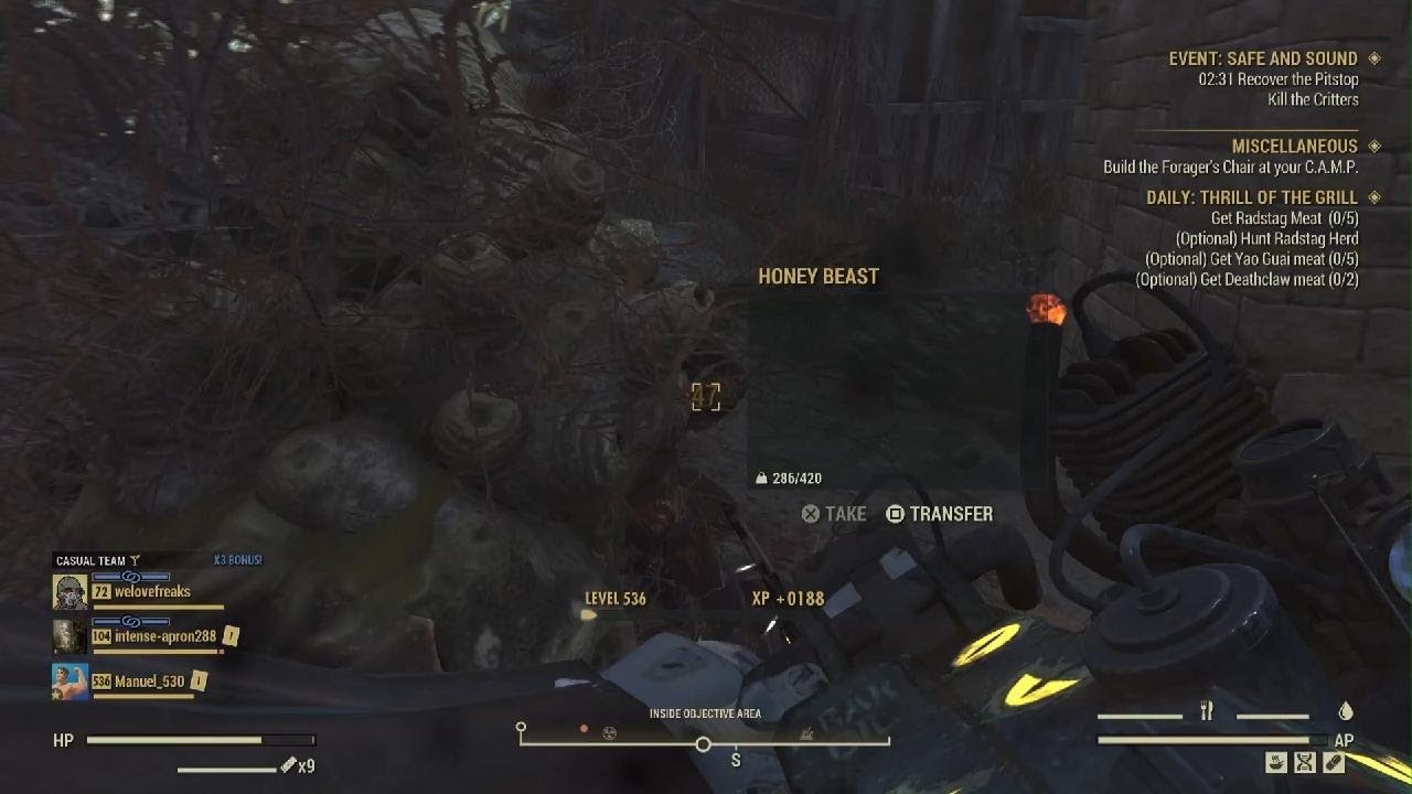 event Safe and Sound solo Fallout 76