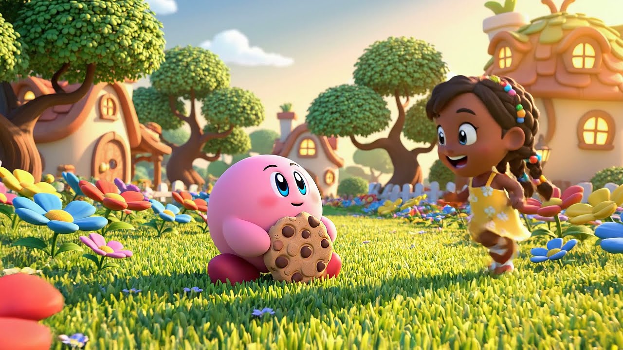 Kirby Baby Floated Away with a Cookie 🍪 | Nursery Rhymes for Kids & Baby Songs