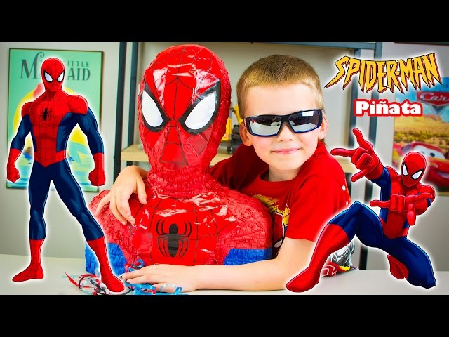 Piñata Spider-Man Ultime Unique Party - Avec Ficelle à Tirer | 46x46x17cm