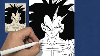 COMMENT DESSINER Raditz (ラディッツ, Radittsu) "ÉTAPE PAR ÉTAPE" | DRAGON BALL