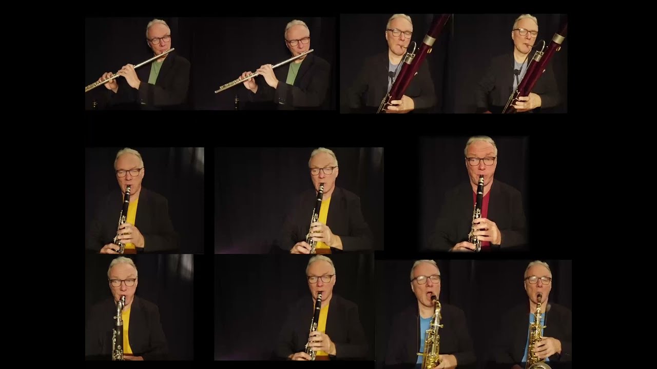 Mozart: Clarinet Concerto - Adagio (One-Man-Orchestra)