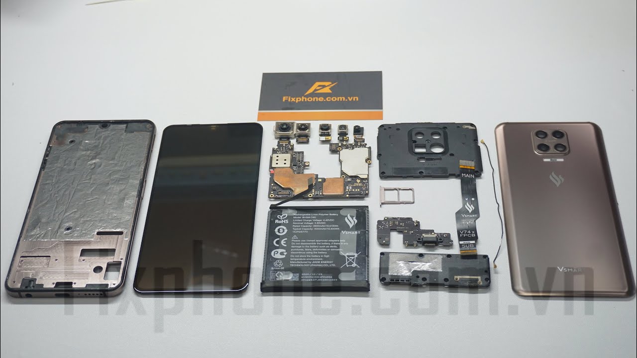 Chi tiết tháo lắp - Thay màn hình Vsmart Aris Pro | Aris Pro Disassembly + LCD Replace by Fixphone