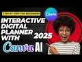 Make Money with Canva Digital Planners |Interactive Planners in Minutes using Canva AI + ChatGPT