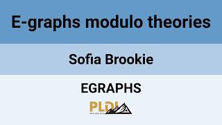 [EGRAPHS'26] E-graphs modulo theories