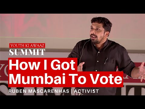 How Mumbai Mobilized Its Voters For Local Elections | Ruben Mascarenhas | Youth Ki Awaaz Summit