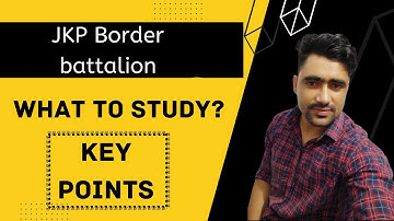 JKP Constable Border Battalion Syllabus | JKP Exam Preparation | Jkssb Jkpsc Ssc Online Tutorial