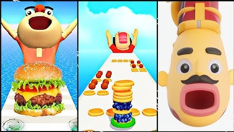 NOODLE RUN vs SANDWICH RUNNER vs PANCAKE RUN - Triple Game GJKKFB