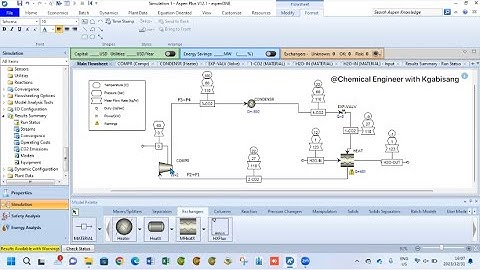 Aspen Simulation: Refrigeration Cycle - Carbon Dioxide to cool water