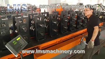 LMS DRYWALL PARTITION STUD HIGH SPEED ROLL FORMING - WIDTH ADJUSTABLE