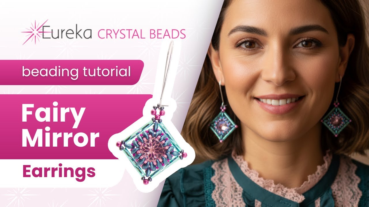 Создавайте стильные украшения своими руками! Урок по изготовлению сережек «Фея с зеркальцами» 🌷 с...