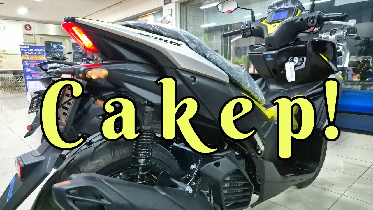 PALING MURAH | AEROX ALPHA 'standard' SILVER YELLOW 2025 /agak detail