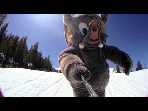 Kelly Clark takes laps with Woolly at Mammoth Mountain
