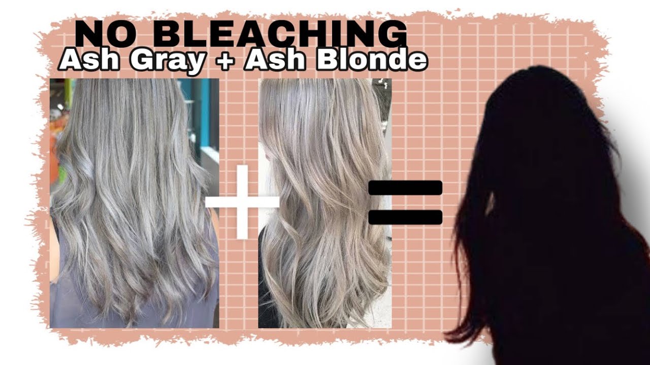 I Mixed Ash Blonde + Ash Gray Hair Color Without A Bleach - Youtube