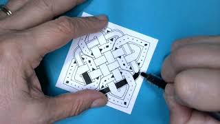 Shade a Celtic Knot with Corner and Side Barriers Tutorial