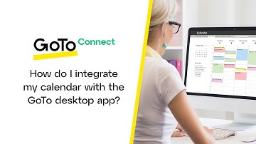 How do I integrate my calendar with the GoTo desktop app?