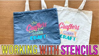 How to Stencil a Tote Bag in 4 Easy Steps - Stencil Stories