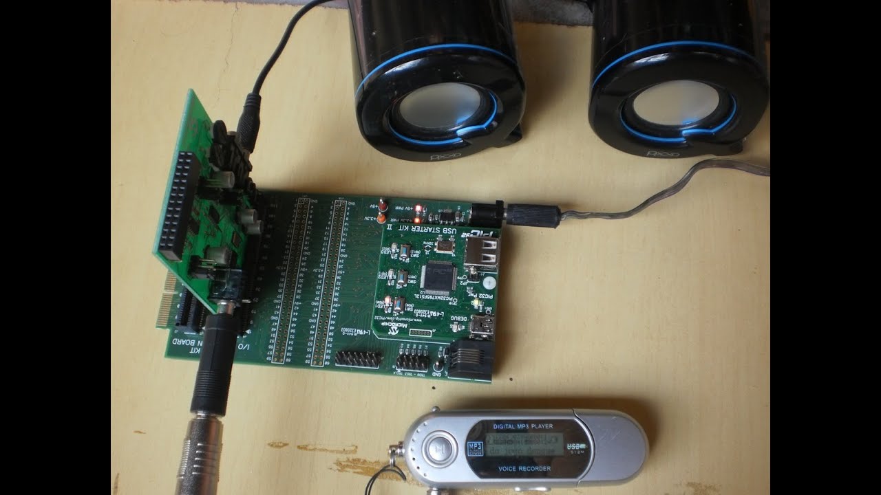 PIC32 Direct Audio - ADC 10-bit 8 ksps + PWM 32 kHz - Audio Pictail ...