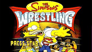 The Simpsons Wrestling - Sony Playstation (PS1) Gameplay - 2001