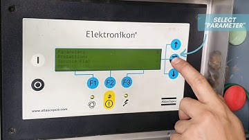 How to change load unload pressure setting - Atlas Copco Compressor MK4 controller