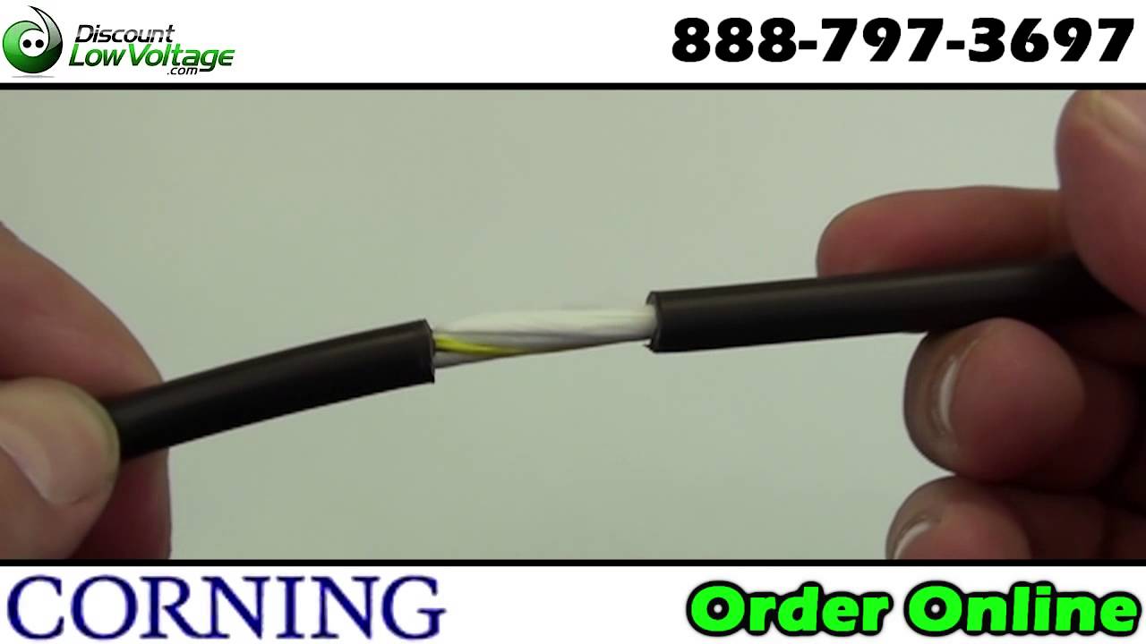Corning 12 Strand Loose Tube Indoor/Outdoor Fiber Cable Per Foot YouTube