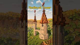 🏰Minecraft Medieval Tower Tutorial | Easy Survival Build