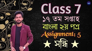 Class 7 Bangla Assignment 17th Week| 17th Week Bangla Class 7| ৭ম শ্রেণি| ১৭তম সপ্তাহ| বাংলা