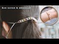 DIY beaded ear saver. Beaed bracelet. Easy to make for beginners