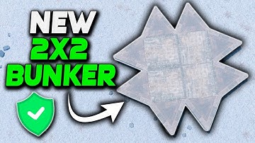 New Easy BUNKER 2X2 in Rust | Rust Building Tutorial 2025