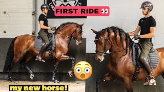 FIRST RIDE ON MY NEW HORSE