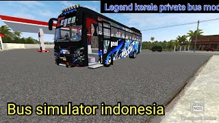 Legend kerela private bus mod in Bus simulator indonesia V3.7.1| #bussid #bussimulatorindonesia screenshot 5
