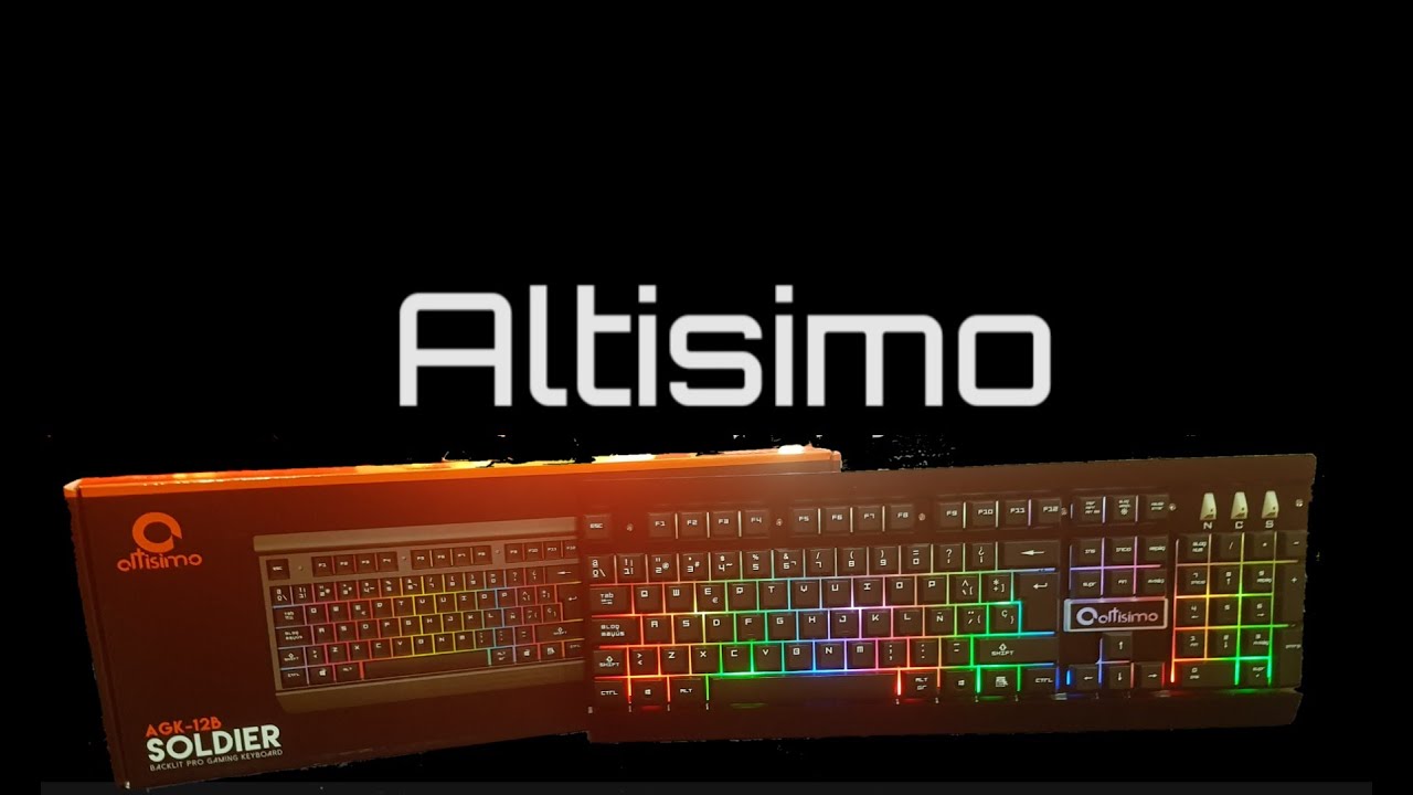 Teclado Gamer Economico Altisimo AGK-12B Soldier